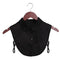 Fashion White Black Lace Fake Collar Blouse Vintage Detachable Shirt False Collar Lapel Blouse Top Women Clothes Accessories