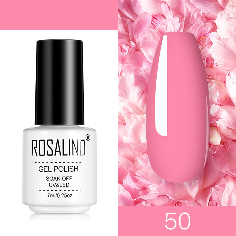 ROSALIND Nail Gel Polish Semi Permanent Polish All For Manicure Nails Art UV Hybrid Varnishes Gellak Base TOP Primer For Nails