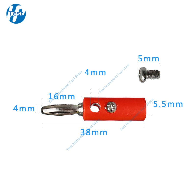10Pcs/set Male Female J072 4mm Banana Plug Male And Female To Insert Connector Banana Pin DIY Model
