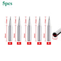 5Pcs 900M-T-I 900M-T-B Solder Iron Station Tool  Sharp Soldering Iron Head Set Inside Hot Bare  Electric Soldering Iron Tip