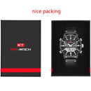 KAT-WACH Watch Male 2022 Sports Digital Watches Men Waterproof Steel Military Quartz Watch For Men Wristwatch Relogio Masculino