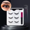 3/5/7Pairs Magnetic Eyelashes False Lashes Repeated Use Eyelashes Waterproof Liquid Eyeliner With Tweezer Makeup Set