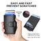 2022 Fashion Aluminum Credit Card Wallet RFID Blocking Trifold Smart Men Wallets 100% Genuine Leather Slim with Coin Pocket