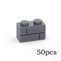 DIY Building Blocks Wall Figures Bricks 1x2 Dots 50/100PCS Educational Creative Toys for Children Size Compatible With 98283