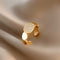 New Fashion Opening Adjustable Index Finger Rings For Women Geometry Copper Color Open Ring 2021 Trend Jewelry