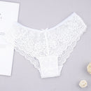 Fashion Sexy Full Lace Panties Transparent Women Briefs Female Hollow Out Low Cut Panty Breathable Bow Wholesale Underwear