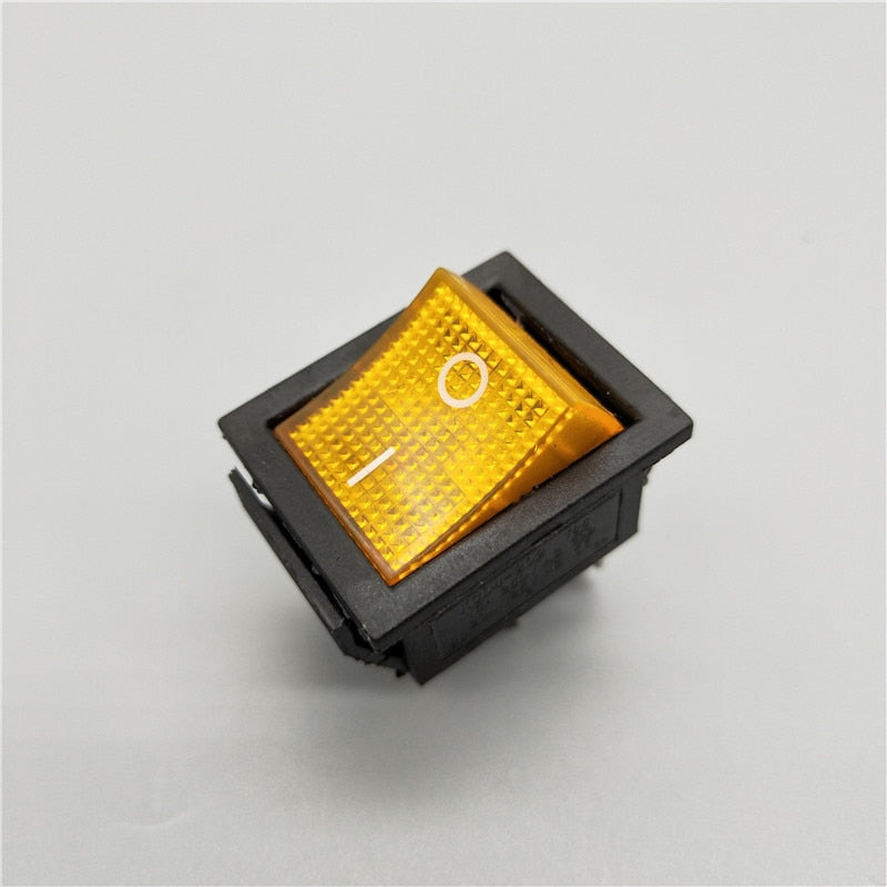 1/5Pcs KCD4 Rocker Switch ON-OFF 2 Position 4 Pins / 6 Pins  Electrical equipment With Light Power Switch 16A 250VAC/ 20A 125VAC
