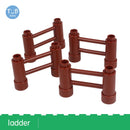 Blocks Amusement Park Accessory Slide Ladder Swing Seesaw Carousel Big Large-particle City Building Children&