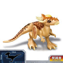 Locking Blocks Jurassic Dinosaurs Tyrannosaurus Rex Wyvern Velociraptor Stegosaurus Building Blocks Toys For Children Dinosaur