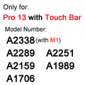 Screen Protector for MacBook Air 13 M1 M2 Pro 13 14 15 16 Bar Max 11 12 Cover Skin HD Film Soft Guard A2681 A2337 A2338 A2442 ID
