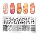 PICT YOU 12*6cm Nail Art Templates Stamping Plate Design Flower Animal Glass Temperature Lace Stamp Templates Plates Image