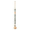 Baby Pacifier Clips Silicone Beads Wooden Ring Pacifier Chain Infant Nipple Appease Soother Chain Clips Dummy Holder Nipple Clip