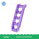Blocks Amusement Park Accessory Slide Ladder Swing Seesaw Carousel Big Large-particle City Building Children&