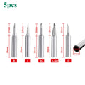 5Pcs 900M-T-I 900M-T-B Solder Iron Station Tool  Sharp Soldering Iron Head Set Inside Hot Bare  Electric Soldering Iron Tip