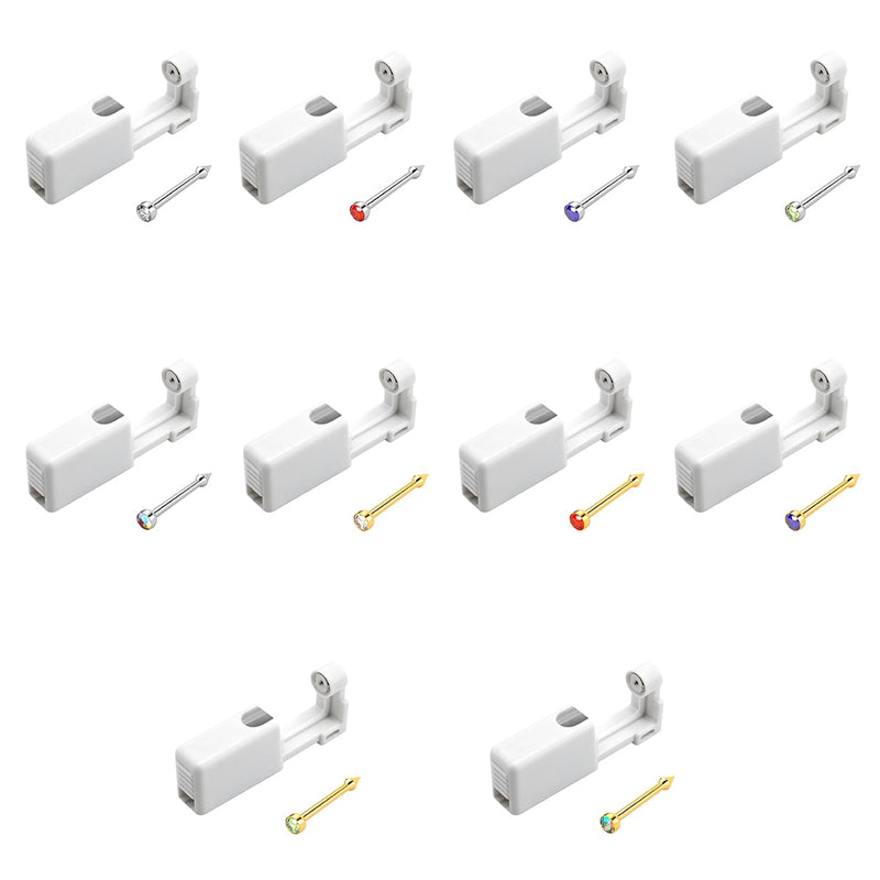 1 pc Disposable Painless Ear Piercing Nose Studs Piercing Gun Healthy Sterile Puncture Tool for Earrings Ear Piercing Gun