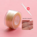 600Pcs/box Big  Eyelid Tape Sticker Double Fold Self Adhesive Eyelid Tape Stickers S/L Makeup Clear Beige Invisible Tool