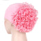 JTVOVO 2022 New Pure Color Milk Silk Pan Flower Hat Muslim Stretch Toe Cap Dubai Arab Women&