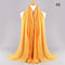 2021 NEW Flocked Bubble Cotton Scarf Hijabs For Muslim Women Soild Color Breathable Islamic Headscarf Arab Head Scarves
