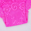 Fashion Sexy Full Lace Panties Transparent Women Briefs Female Hollow Out Low Cut Panty Breathable Bow Wholesale Underwear
