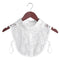 Women Cotton Lace Fake Collar Blouse Vintage Detachable Collar Women&