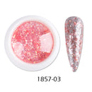 Crystal Fire Opal Flakes Nail Sequins Purple Holographic Glitter DIY Chrome Powder for Spring Nails Manicure Paillettes GL1857