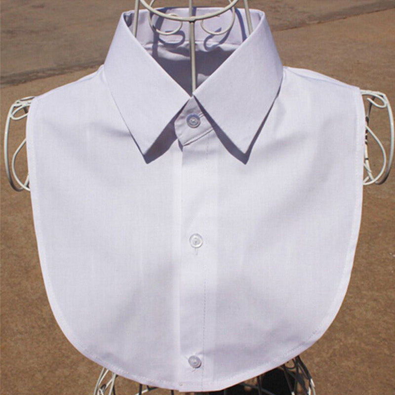 Fashion White Black Lace Fake Collar Blouse Vintage Detachable Shirt False Collar Lapel Blouse Top Women Clothes Accessories