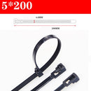 30PCS reusable self-locking plastic nylon cable ties, fixed nylon cable ties and detachable zipper cable ties, binding straps