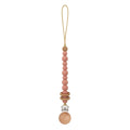 Baby Pacifier Clips Silicone Beads Wooden Ring Pacifier Chain Infant Nipple Appease Soother Chain Clips Dummy Holder Nipple Clip