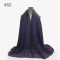 180X95CM Women Classic Muslim Crinkle Hijab Scarf Soft Cotton Head Scarves Turban Shawls Wraps Islamic Headband Femme Musulman
