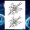 Girls Bracelet Chains Rose Tattoo Stickers Butterfly Body Arm Totem Tattoos Temporary Women Wrist Sexy Black Fake Tatoos