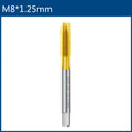 HSS Titanium Coating Screw Tap Drill Bit M2 M2.5 M3 M3.5 M4 M5 M6 M8 M10 M12 Metric Straight Flute Thread Tap Hand Tools