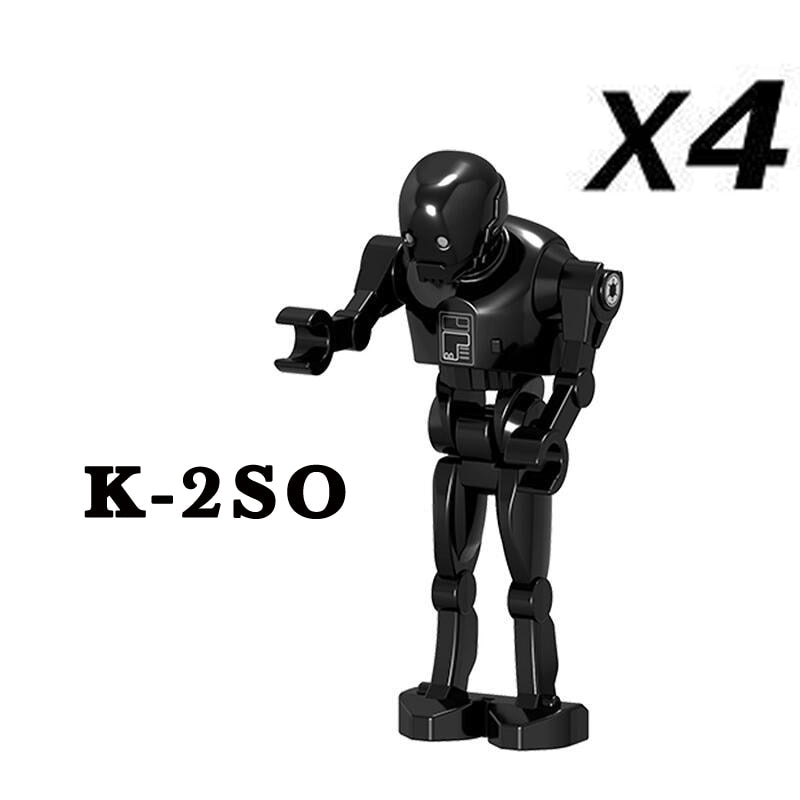 Disney R2-D2 Building Blocks C-3PO General Grievous R4-P17 K-2SO IG88 Battle Buzz Droid Star Bricks Action Figures Christmas Toy