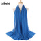 Muslim 2021 New Chiffon Hijab Scarf Women Solid Color Soft Long Shawls and Wraps Islamic Head Scarves Fashion turbante mujer