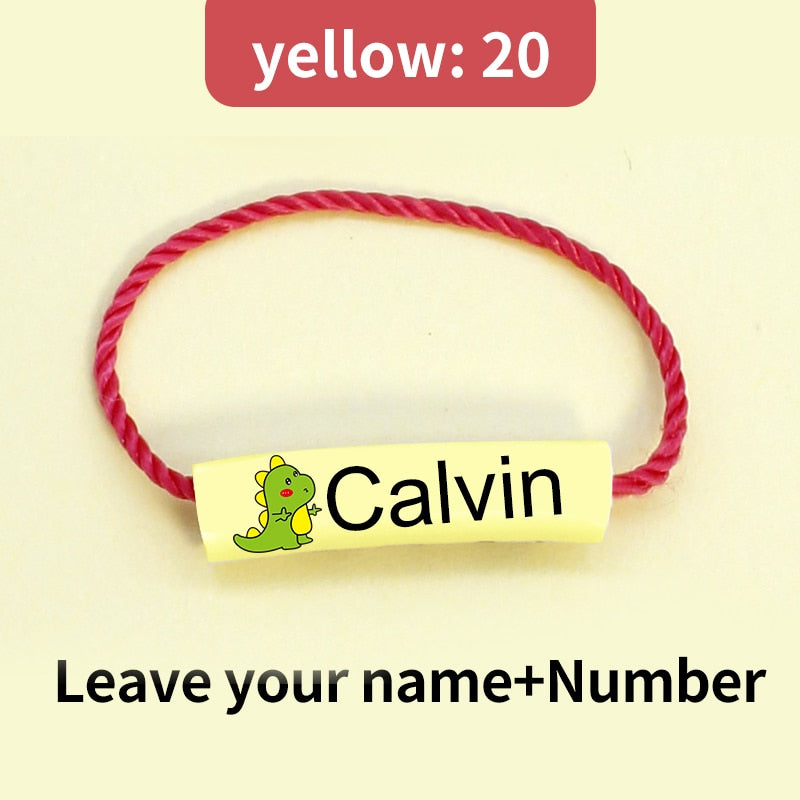 Customized Name Ring Waterproof Baby Shoe Bag Name Sticker Shoe Ring Buckle Kindergarten Name Buckle Pendant
