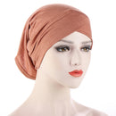 2022 Women Solid color Under Scarf Cap turban femme musulman Ready to wear hijab cap female headscarf bonnet muslim inner hijabs