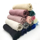 180X95CM Women Classic Muslim Crinkle Hijab Scarf Soft Cotton Head Scarves Turban Shawls Wraps Islamic Headband Femme Musulman