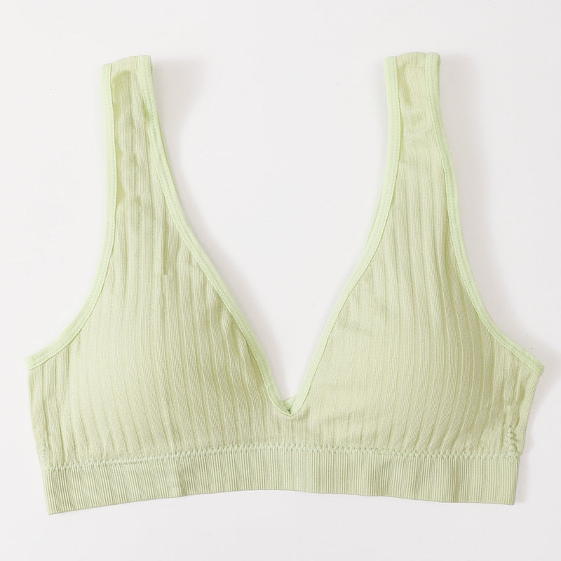 Seamless Bra Sports Bras For Women Plunge Bra Top Female Brassiere Deep V Sexy Women Underwear Backless Bralette Lingerie