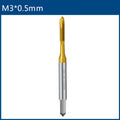 HSS Titanium Coating Screw Tap Drill Bit M2 M2.5 M3 M3.5 M4 M5 M6 M8 M10 M12 Metric Straight Flute Thread Tap Hand Tools