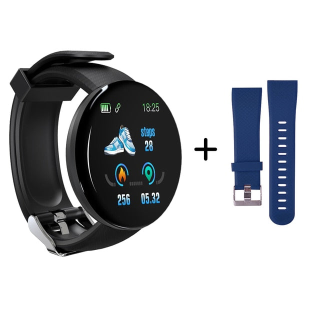 D18 Smart Watch Heart Rate Monitor Blood Pressure Waterproof Men&#39;s And Women&#39;s Fitness Tracker Digital Bracelet For Android IOS