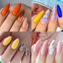 LILYCUTE 3 PCS Gel Nail Polish Set Nude Pink Glitter Sequins Matte Effect Gel Long Lasting Base Top Coat Nail Art Design Hybrid