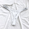 Sexy Rhinestone Thong Low Waist Panties Women Comfort Ice Silk Seamless Lingerie G String Cotton Breathable Intimates Underwear