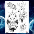 Girls Bracelet Chains Rose Tattoo Stickers Butterfly Body Arm Totem Tattoos Temporary Women Wrist Sexy Black Fake Tatoos