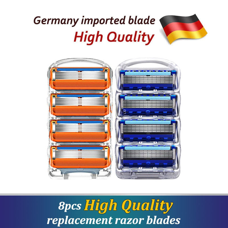 Safety Razor Gillette Fusion 5 Proglide Straight Shaver For Men Shaving Machine With Blades Shave Cassettes For Beard Shavette