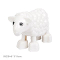 Big Size Building Blocks Cat Dog Pig Rabbit Model Accessories Compatible Bricks Farm Animals Set Assemble Education Toys For Kid