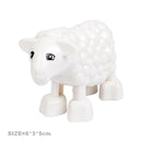 Big Size Building Blocks Cat Dog Pig Rabbit Model Accessories Compatible Bricks Farm Animals Set Assemble Education Toys For Kid