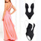 Sexy Full Bodyshaper Bra Women Deep V Convertible Bra Thong Shapewear Backless Invisible Push Up Underwear Slimming Bodysuit