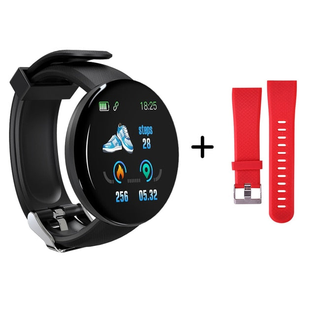 D18 Smart Watch Heart Rate Monitor Blood Pressure Waterproof Men&#39;s And Women&#39;s Fitness Tracker Digital Bracelet For Android IOS