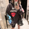 Graffiti Letter Foam Plus Velvet Sweatshirts Men and Women Harajuku Oversized Fleece Hoodie Hip Hop Stranger Things Hooded Hoody