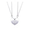 2Pcs/Lot Magnetic Couple Necklace Friendship Heart Pendant Distance Faceted Charm Necklace Women Valentine&