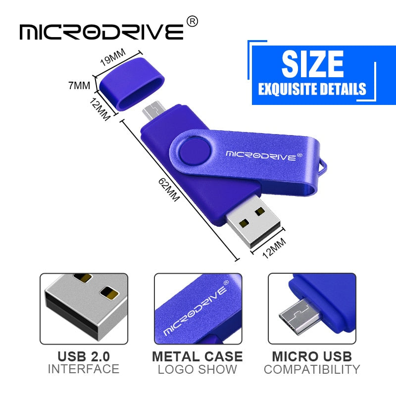 High Speed USB Flash Drive OTG Pen Drive 128gb 64gb Usb Stick 32gb type-c Pendrive Flash Disk for Android SmartPhone/PC